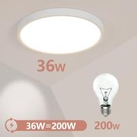 Goeco Plafones LED Modernos 36W, Luz Neutra/Blanca Fría, Montaje Semi-Flush, Eficiencia de Energía, Hilo de Lámpara LED de Alta Calidad - details 3