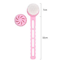 Cepillo de baño de mango largo extraíble 2 en 1 Cepillo para frotar la espalda Artefacto de baño Cepillo de cerdas suaves Cepillo de baño - details 4