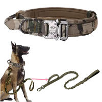 Collar táctico K9 para perro, Correa militar para mascotas, accesorios de entrenamiento para perros medianos y grandes, tamaño ajustable y extraíble - details 26