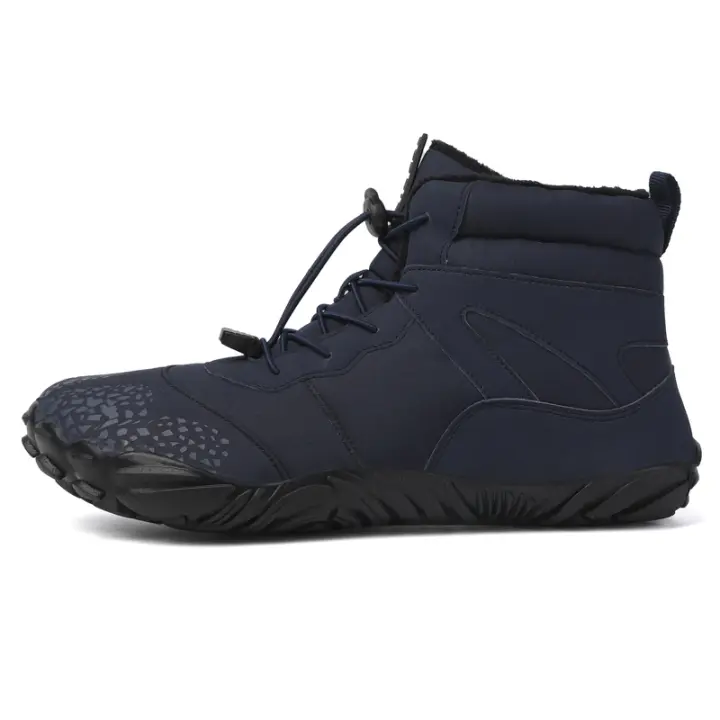 Botas de nieve para hombre y mujer, zapatos de invierno, piel cálida, impermeables, antideslizantes, zapatillas de deporte informales para exteriores - 1