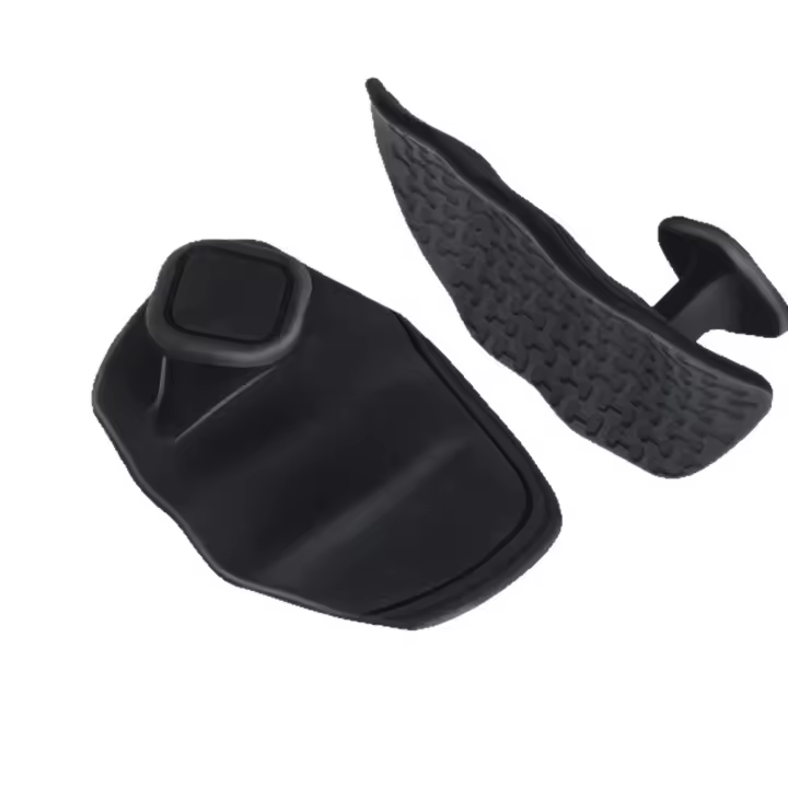 1 par de empuñaduras ergonómicas para levantamiento de pesas, guantes antideslizantes en forma de panal para entrenamiento, guantes de gimnasio, empuñaduras de palma de silicona suave - 1