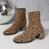 Botas de tacón alto de moda para mujer Primavera-Otoño-Invierno 2025 Cabeza cuadrada cremallera trasera - details 2