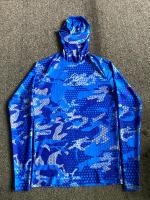 Camiseta deportiva con capucha de camuflaje para hombre, Protección solar transpirable de manga larga para surf y buceo - details 12