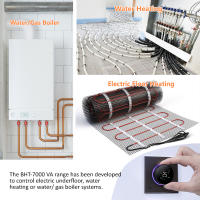 Termostato inteligente con perilla WiFi, pantalla táctil LED para calefacción de suelo, caldera eléctrica de Gas y agua, Control remoto, Alexa y Google - details 5