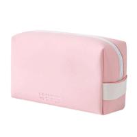 Estuche de maquillaje portátil para mujer/hombre, organizador de artículos de tocador multifuncional impermeable, bolsa de almacenamiento de viaje de cuero - details 10