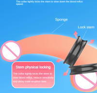 Anillo extensor reutilizable de prepucio para hombres y parejas, jaula de castidad masculina, eyaculación retardada, Juguetes sexuales - details 28