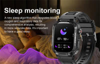 2025 nuevo reloj inteligente militar para hombres impermeable al aire libre rastreador de actividad/deporte Monitor de salud 2,10 "BT llamada Smartwatch - details 14
