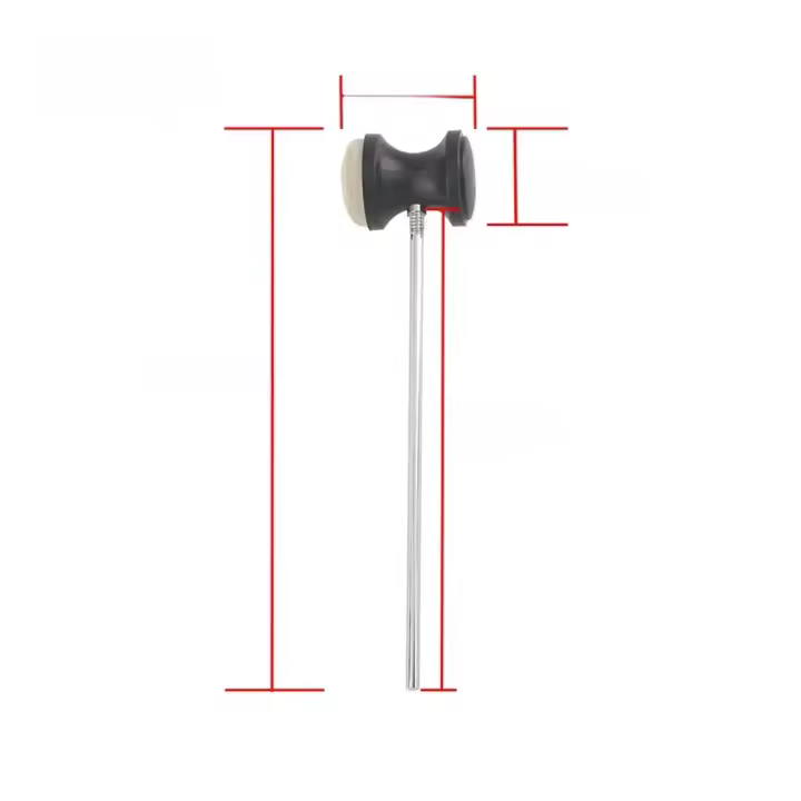 Pedal De Bajo IRIN Con Eje De Acero Inoxidable Y Cabezal De Piel Accesorio De Percusión Para Batería Jazz Mallet De Martillo - 1