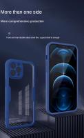 Funda de teléfono transparente con protección de cuerpo completo 360 para iPhone 15 14 Pro Max 11 12 13 X XR XS 7 8 SE cubierta de parachoques de pantalla frontal suave - details 0