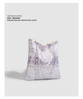 Bolso de lentejuelas de terciopelo morado, bolso de lona con encaje, nuevo bolso de mano de alta gama para viajeros, bolso de hombro de gran capacidad. - details 5