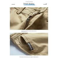 Pantalones Cortos Trabo para Hombres Cinturón de Algodón Medio, Ajuste Suelto, Estilo Casual, Novedad de Verano 2024 - details 12