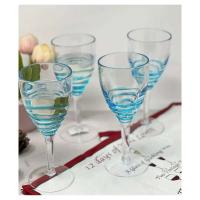 Juego de 4 vasos de plástico Swirl (12 oz), juego de vasos acrílicos sin BPA, vasos irrompibles, copas de vino - details 1