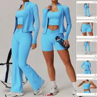 Conjunto de Yoga para Mujeres Ouwu Ropa de Entrenamiento de Manga Larga - details 1