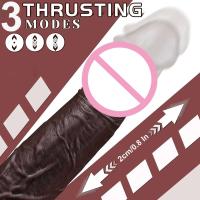 Leten-vibrador de empuje para mujer, juguete sexual, consoladores realistas negros, estimulación Anal del punto G, consolador vibrador para masturbación - details 1
