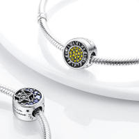 Abalorios de plata 100% auténtica con huellas de pata, joyería fina de cumpleaños para mujer, pulsera de 3mm, regalo con piedra de circón principal - details 12