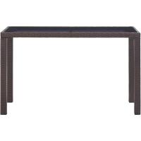 Mesa de jardín, muebles, mesa auxiliar, decoración exterior, terraza, exterior, patio, parque, ratán sintético gris - details 7