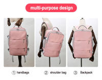 Bolsa de gimnasio USB de 17 pulgadas para mujer, mochila seca y húmeda, bolso de hombro de nailon para mujer - details 8