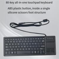 Teclado táctil ultrafino compacto con cable USB de 80 teclas, función HUB - details 0