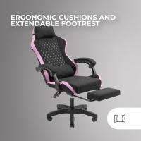 Reposabrazos Acolchados, Relleno Multicapa, Pistón Clase 4, Ruedas XL 65mm, Diseño Ergonómico, Rosa - details 25