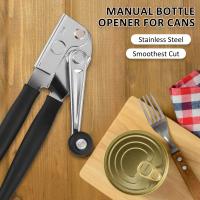 Abridor de latas de manivela, herramienta Manual Universal con cuchillas afiladas, utensilios de cocina, 2 piezas - details 0