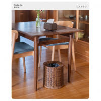 Papelera Retro de ratán, gran capacidad, hogar, cocina, sala de estar, luz de lujo, alta gama, tejido a mano sin tapa - details 5