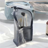 Estuche Portátil De Viaje Para Brochas De Maquillaje Y Cepillo De Dientes Organizador De Bolsa De Almacenamiento De Cosméticos Material EVA Laminado Mesh Estilo Minimalista - details 4
