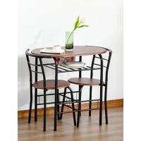 Homcom - Juego de 3 muebles de bar, restaurante, casa - 2 sillas