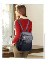 Mochila De Cuero Suave Para Mujer En 5 Colores Bolsa De Hombro Vintage Casual Viaje Mochila De Escuela Bolsa Para Damas - details 6