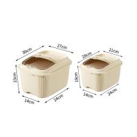 Cubo de arroz duradero a prueba de humedad, contenedor de cereales sellado impermeable a prueba de fugas, contenedor de alimentos práctico de gran capacidad - details 0