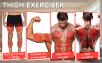 Entrenador de Piernas de Alta Resistencia 35Kg Equipo de Fitness para Hombres y Mujeres - details 0