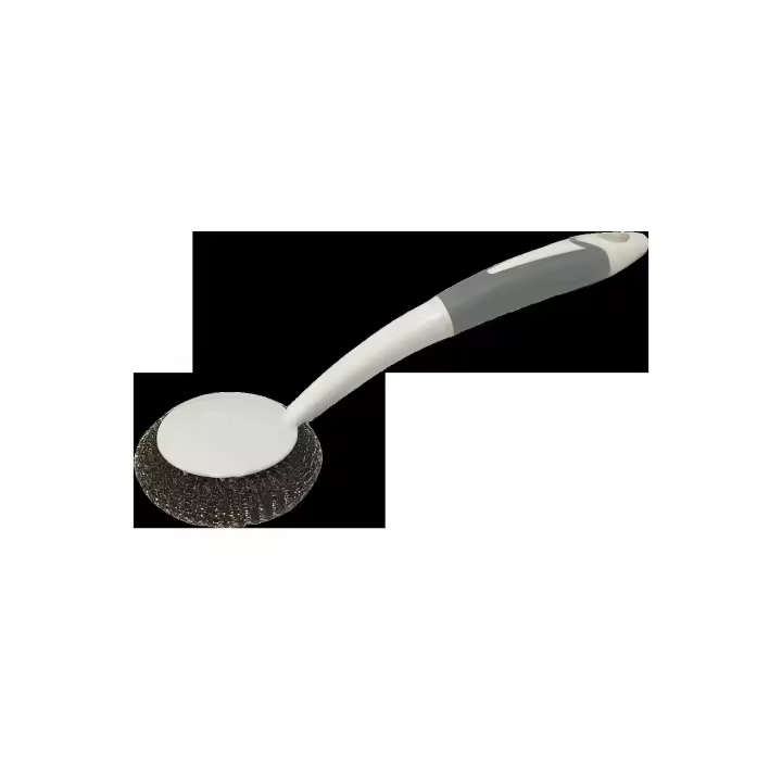 Cepillo de limpieza de vajilla para el hogar con mango TPR, herramientas de cocina para mascotas, lavado de ollas, colores disponibles, opciones para colgar de polipropileno - 1