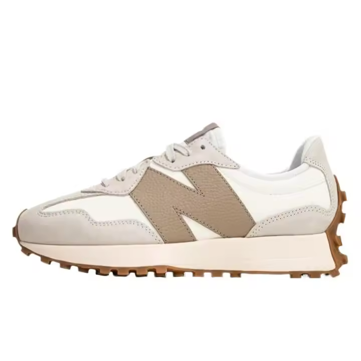 【100% Original】 Precio de Bienestar Leten NB 327 Gris blanco para hombres y mujeres cómodo retro antideslizante resistente al desgaste de corte bajo - 1