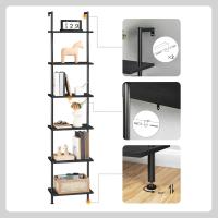 Estantería de Madera de 6 Niveles para Pared Estante Estrecho para Libros Estante de Exhibición - details 12