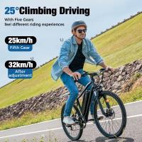 iScooter EB3 Bicicleta Eléctrica para Adultos 350W, 36V, 10.4Ah, Velocidad Máxima de 32KM/H, Absorción de Choques de Neumático 26" - details 8