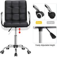 Silla de Oficina Ergonómica con Respaldar Negro Organización y Muebles para el Hogar - details 3