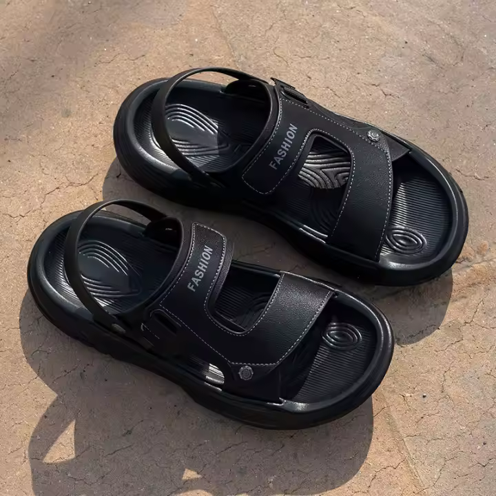 Nuevas Sandalias para Hombres Suela Gruesa para Pisar Miera, Ropa Exterior de Alta Elasticidad, Moda de Playa de Verano - 1