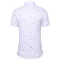 Camisas de Negocios Casuales para Hombres Estampado Elegante, Elástico, Sin Hierro, Ropa de Oficina Formal, Talla Grande, Moda de Trabajo - details 10