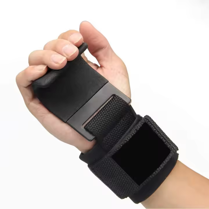 Ganchos de envoltura de muñeca con aro para pulgar, envoltura de muñeca de ensanchamiento con gancho para entrenamiento cruzado, ejercicio Deadlift - 1