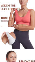 Sujetador deportivo para mujer, talla extra grande hasta 6XL, algodón transpirable, a prueba de golpes, para gimnasio, correr, yoga. - details 16