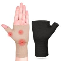 Muñequera deportiva, protector de muñeca, guantes de compresión para artritis, soporte para muñeca y pulgar, alivio del dolor, 1 par - details 9