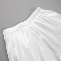 Falda holgada de satén elegante para mujer, faldas largas de cintura alta, ropa de calle, falda larga clásica, falda negra de moda para mujer 2025 - details 0