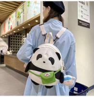 Bolso de hombro multifuncional informal con dibujos animados de Panda 3d para niños, mochila escolar, bolso cruzado con colgante de muñeco de peluche - details 18