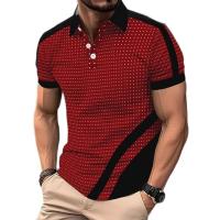 Polo de verano botón de manga corta moda para hombre polo deportivo para hombre - details 1