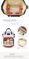 Bolsas de pañales de maternidad para madres, mochila de viaje de gran capacidad para el cuidado del bebé, de poliéster para embarazadas - details 12