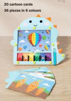 Laberinto magnético de colores Juguetes educativos Montessori de madera para clasificar Perlas magnéticas Laberinto Puzzle Tablero de dibujo Actividades de aprendizaje temprano Regalos para niños - details 2
