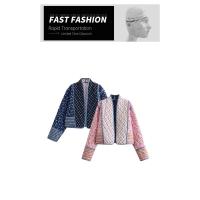 Cárdigan Informal Para Mujer, Abrigo De Algodón Estampado A Ambos Lados, Versátil, A La Moda, Novedad De Otoño - details 2