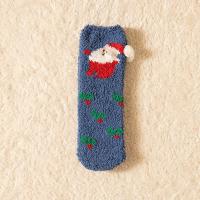 Calcetines de lana de coral navideño, caja de regalo de Navidad, Calcetines de Nochebuena, tubo medio para hombres y mujeres - details 9