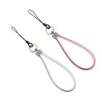 Cordón para teléfono móvil con diamantes de imitación, cuerda colgante ostentosa, correa para la muñeca, cordón de diamante de mano brillante, adornos colgantes - details 4