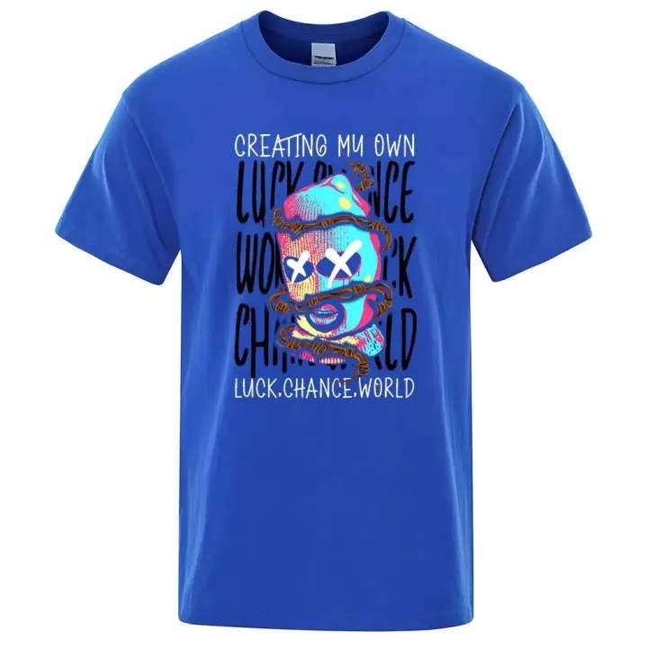 Camiseta de moda para hombre, camisa de algodón con cuello redondo, malla de alambre de púas e ilustraciones para niñas, hip-hop, verano - 1