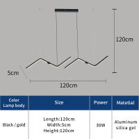 Candelabro moderno minimalista para comedor, cocina, Bar, tienda, led colgante, accesorios de iluminación, AC100-240V - details 0